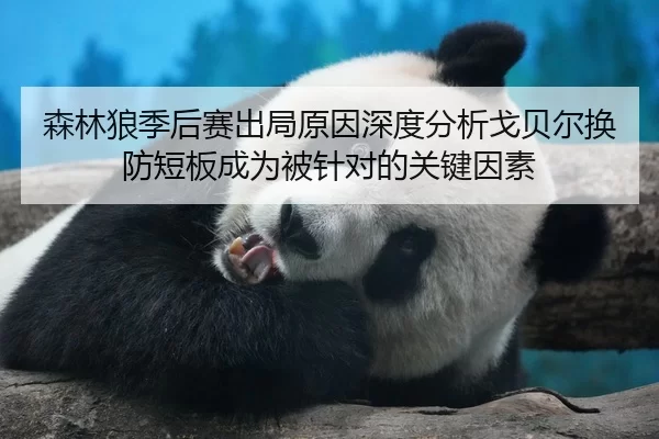 森林狼季后赛出局原因深度分析戈贝尔换防短板成为被针对的关键因素